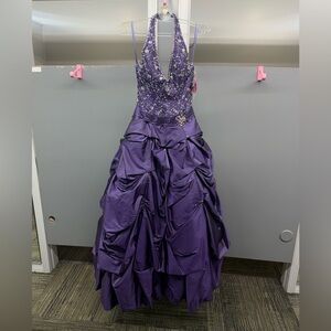 MORI LEE SZ-2 8428 PURPLE PROM/FORMAL/PAGENT DRESS
